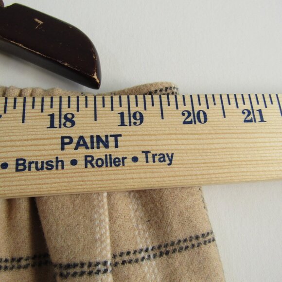 Jessica London Flannel Plaid Midi Skirt 22W Cream Winter Classic Cozy Cabincore - Picture 8 of 11